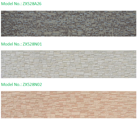 Multi-color Broken Stone Patterned Eastland Fiber Cement Board Multi-color Broken Stone Patterns/Eastland Fiber Cement Board