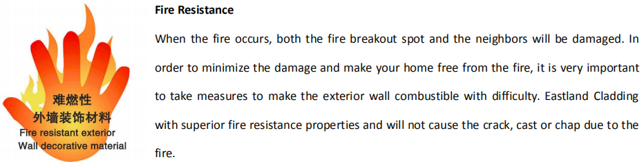 Fire Resistance advantage of Eastland cladding