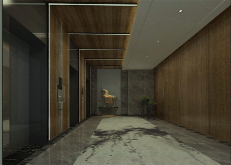 case of wood finish wall lining 02