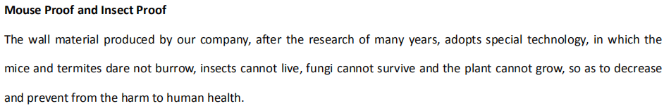 Mouse Proof and Inspect Proof advantage of Eastland cladding