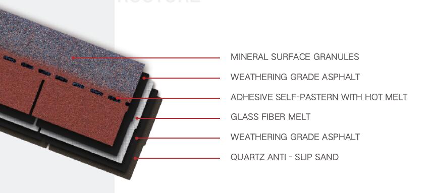 structure of asphalt shingle